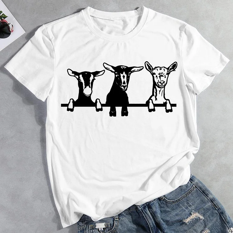 PSL - Funny farm goat T-Shirt Tee -012330