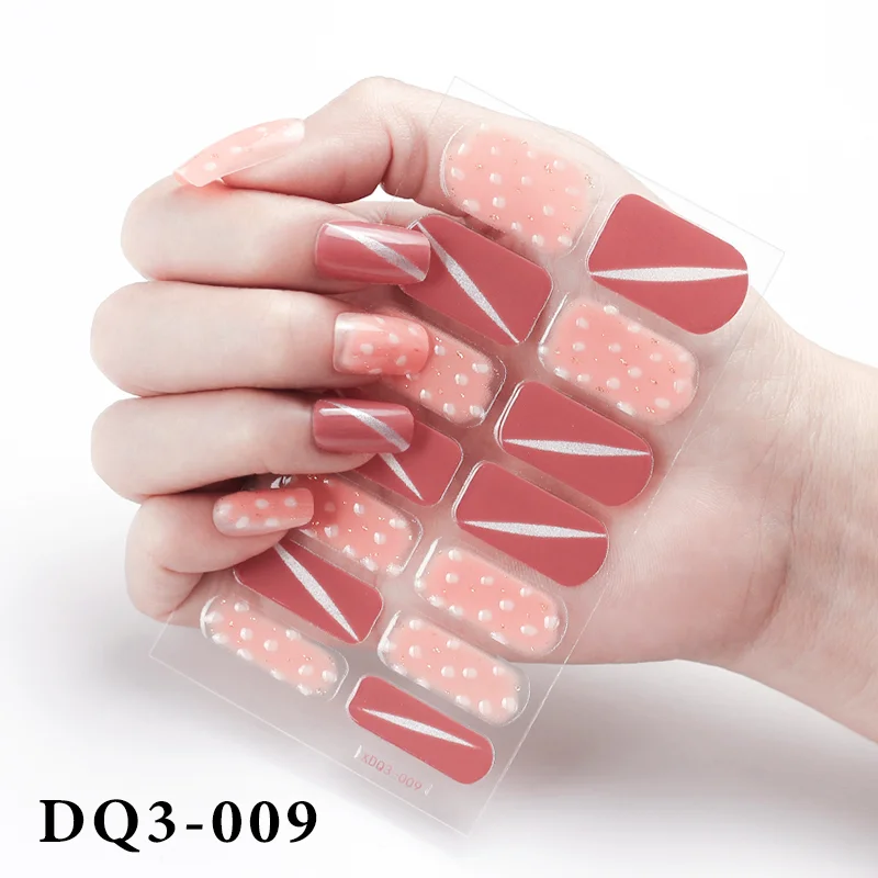 Churchf Nail Stickers Fashion Design Nail Polish Stickers Full Cover Nail Decorations for Manicure Self Adhesive Decals for Nails-Nail Inspo