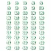 20 Pcs Numbered Pencil Toppers 1-20 Reusable Classroom Pencil Labels for Teachers Pencil Tracking Ma