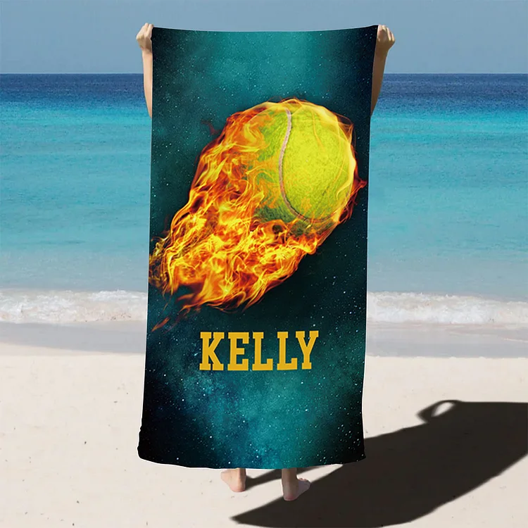 Personalized Tennis Beach Towel For Summer&Beach | DYTowel 554