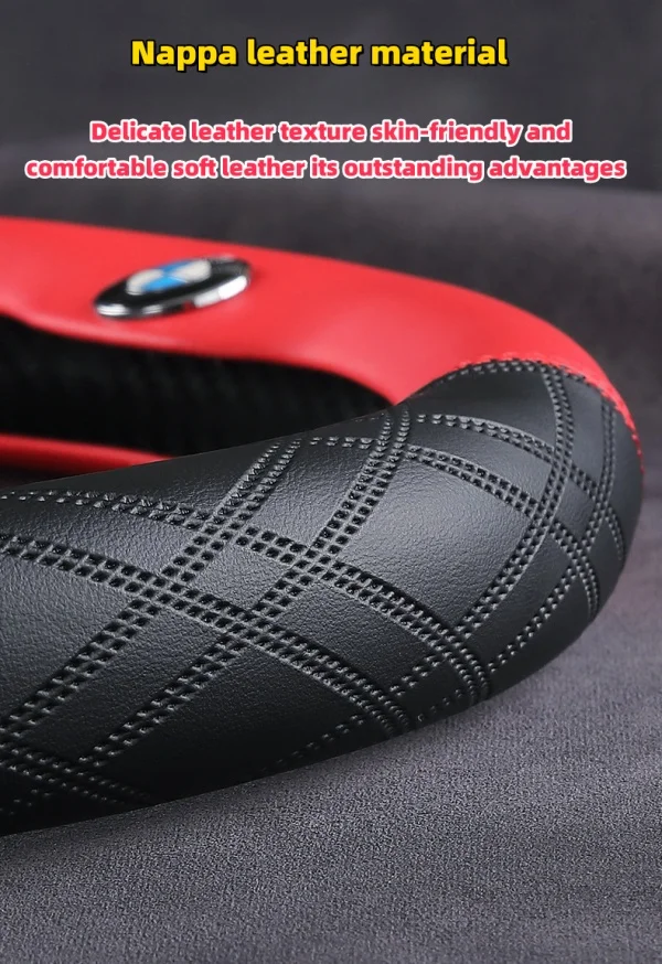 Ultra-thin 5D Suede Car Steering Wheel Cover