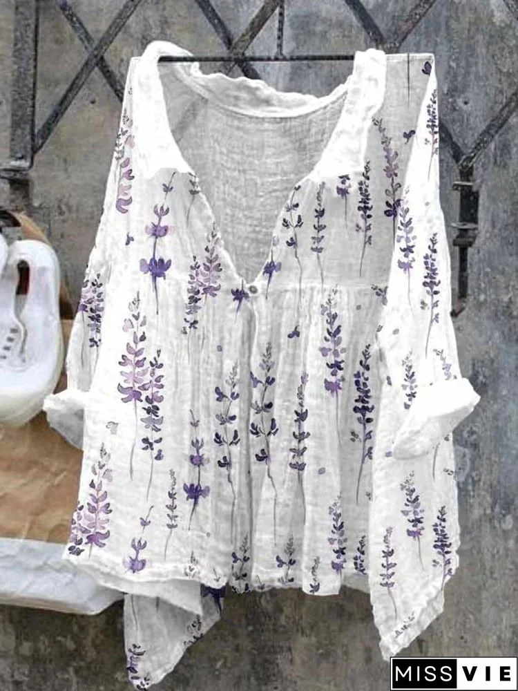 White Casual Long Sleeve Shirt Collar Shirts & Tops