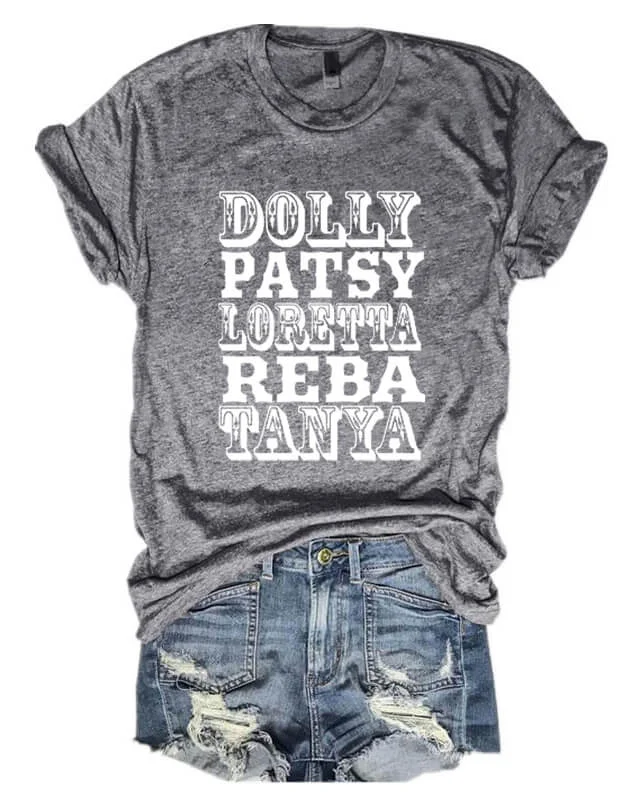 Dolly Patsy Loretta Reba Tanya T-shirt