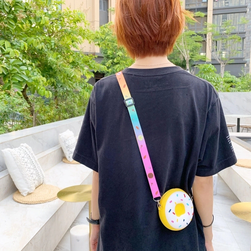 Kid’S Rainbow Silica Gel Side Zipper Kids Wallets