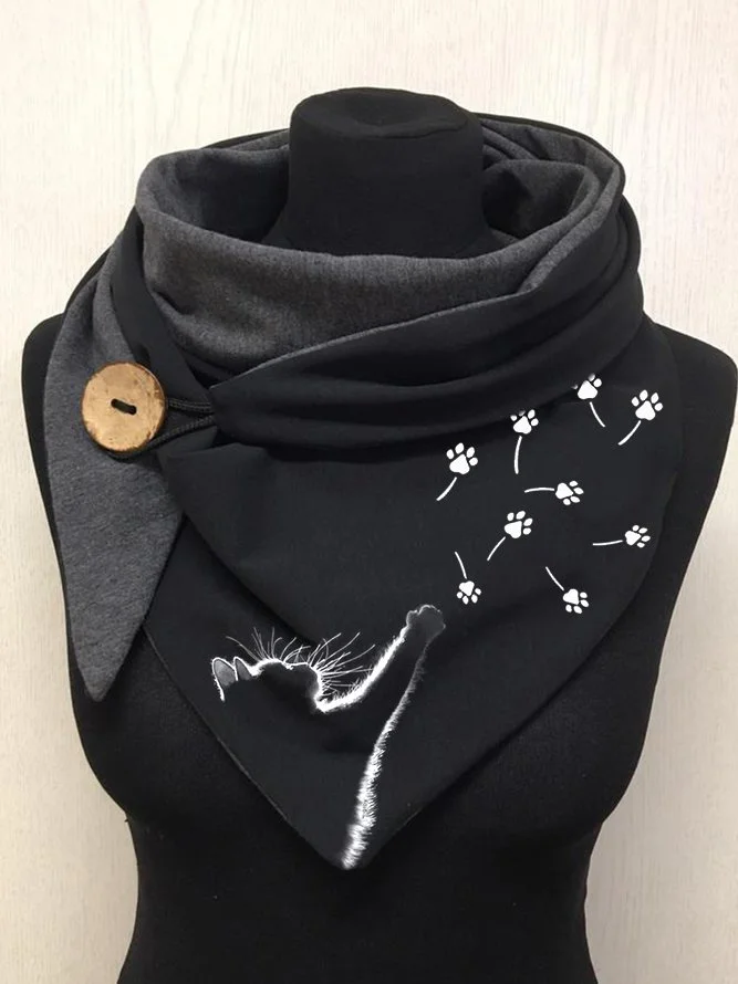 Casual Winter Printing Daily Polyester Scarf For Women