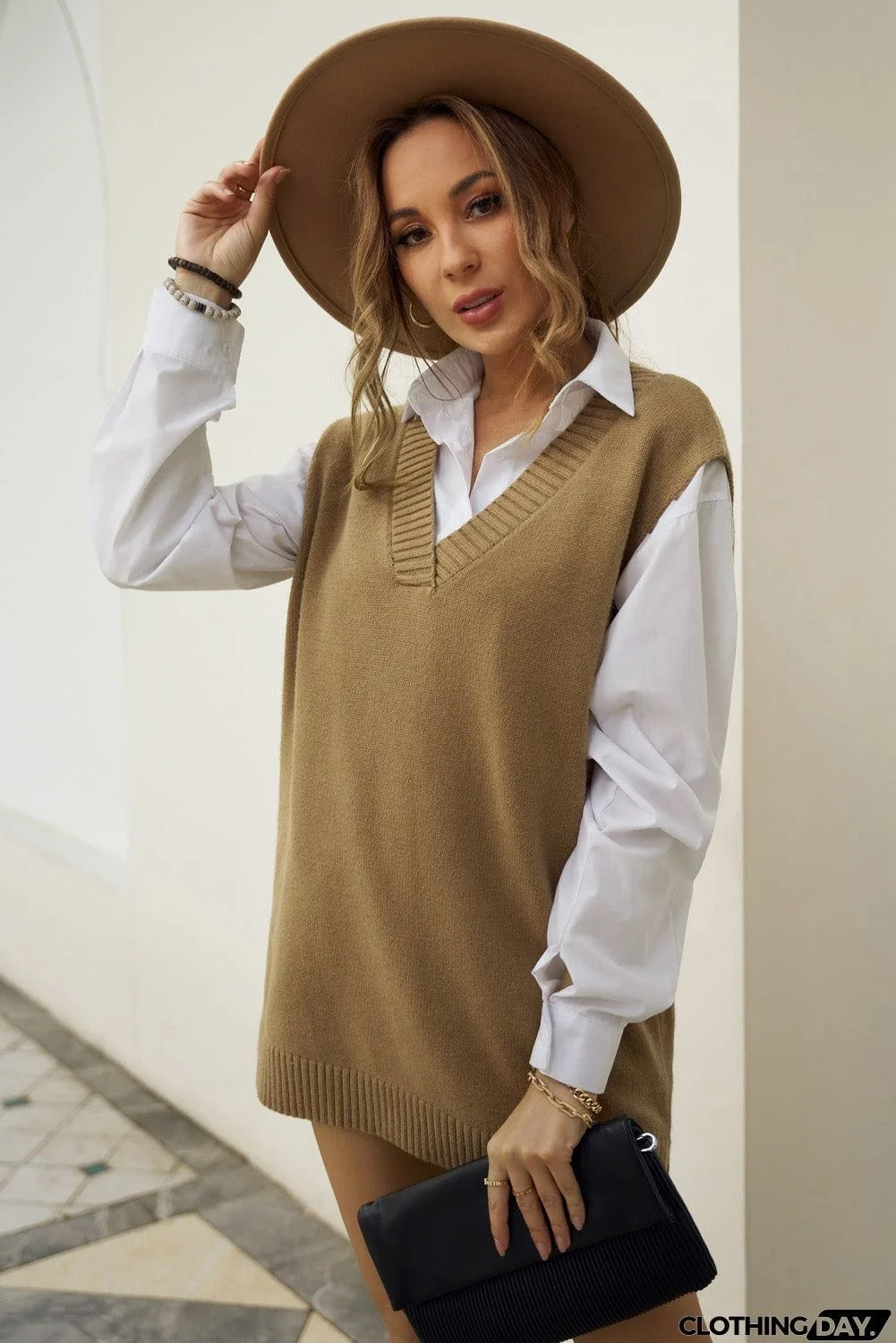 Knit Pullover Vest Sweater