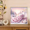 Diamond Painting-DIY Crystal Rhinestone Snowy Peacock