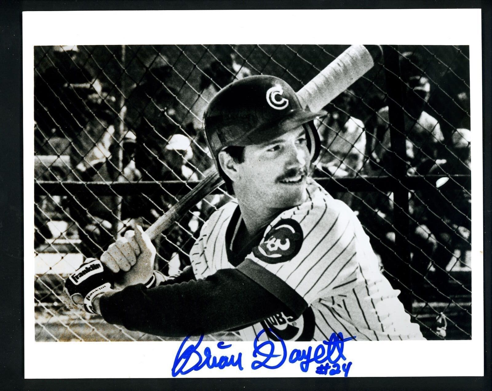 Brian Dayett Signed Autographed 8 X 10 Photo Poster painting Chicago Cubs