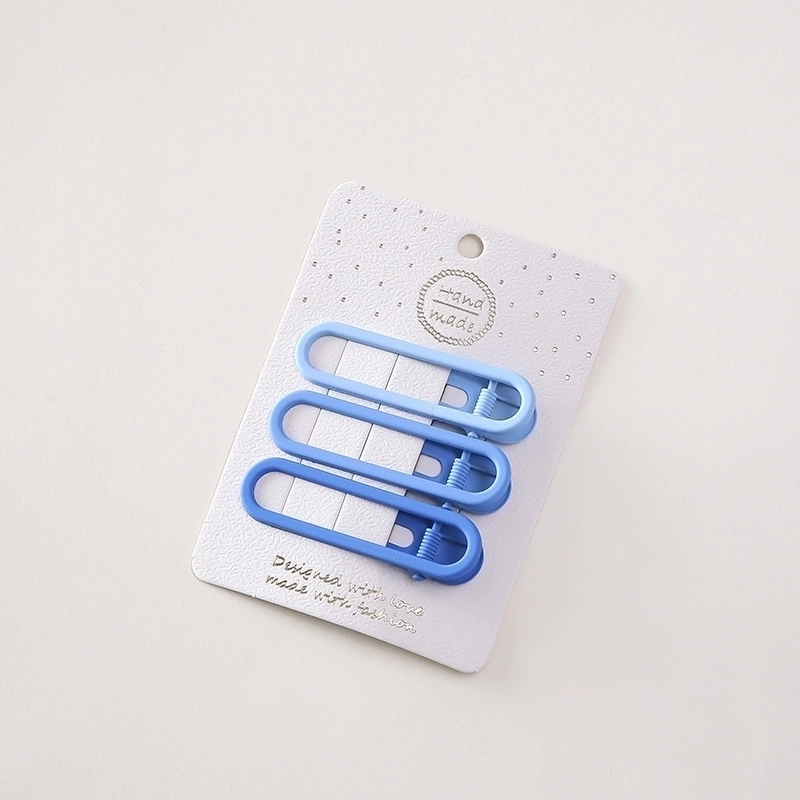 Minimalist Solid Color Alloy Hollow Out Hair Clip 1 Set