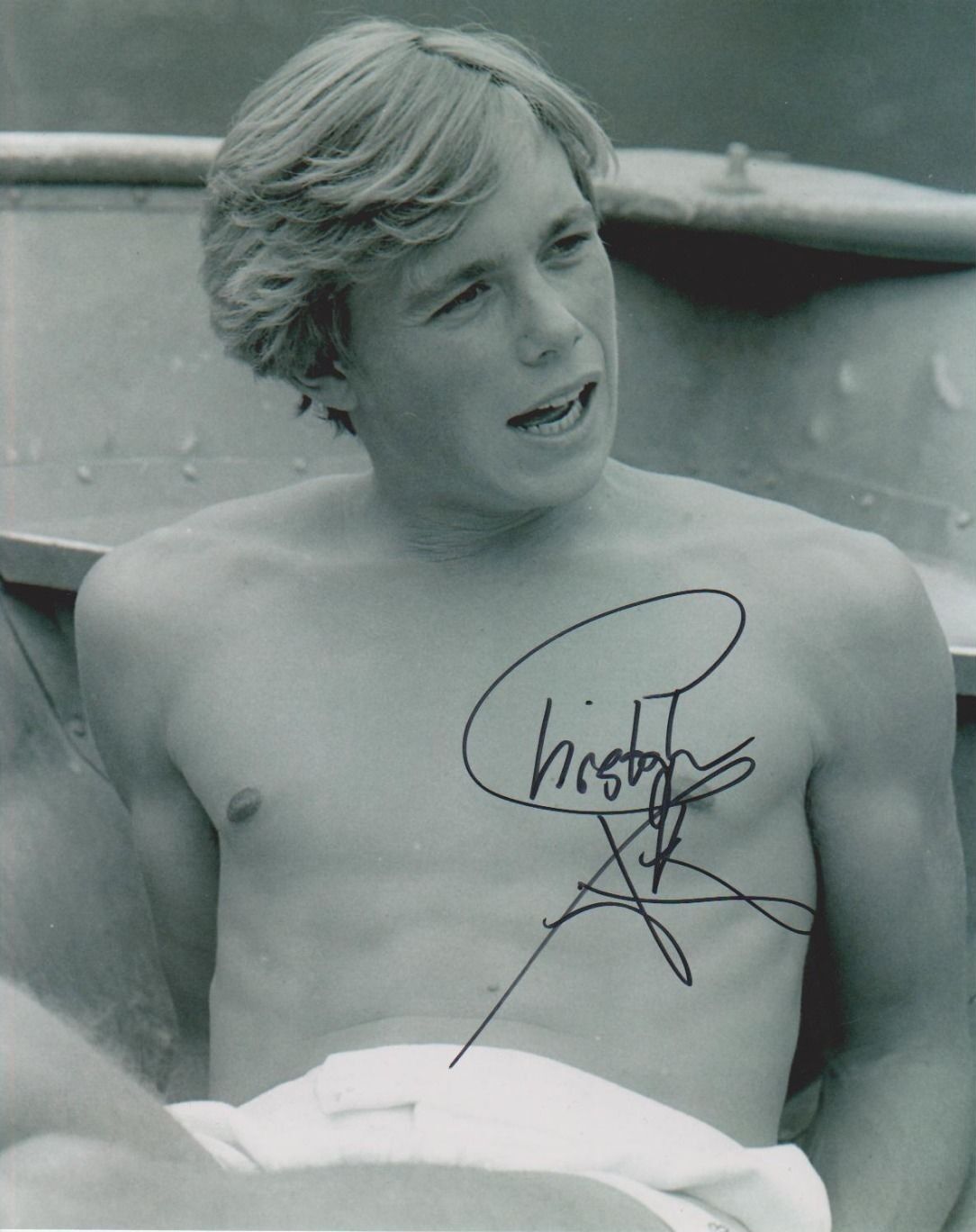 Christopher Atkins Signed Photo Poster painting - Star of The Blue Lagoon / DALLAS - SEXY!! G283