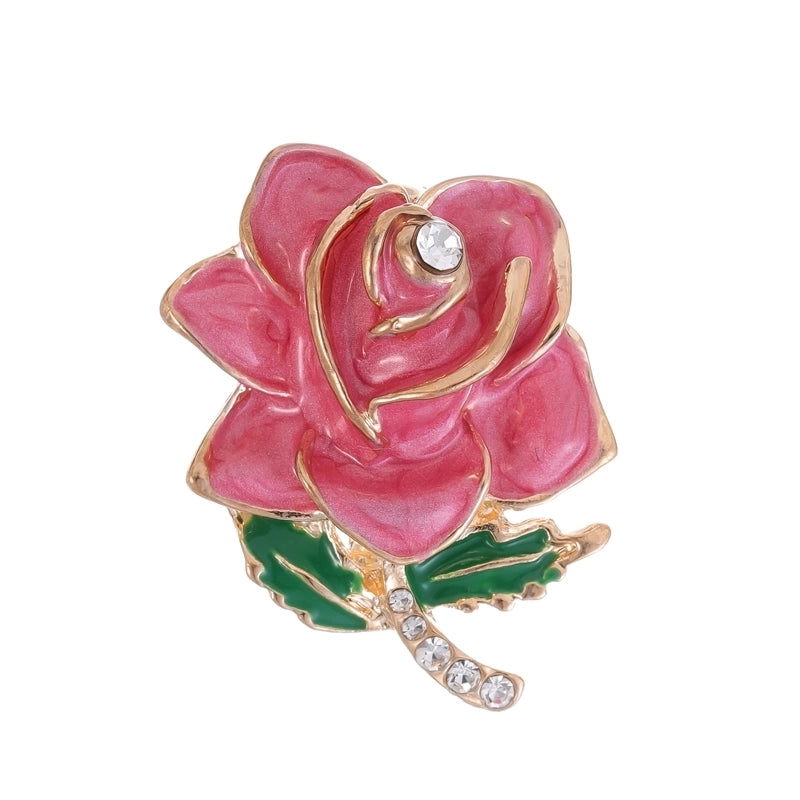 IG Style Shiny Flower Bow Knot Alloy Inlay Rhinestones Pearl Unisex Brooches