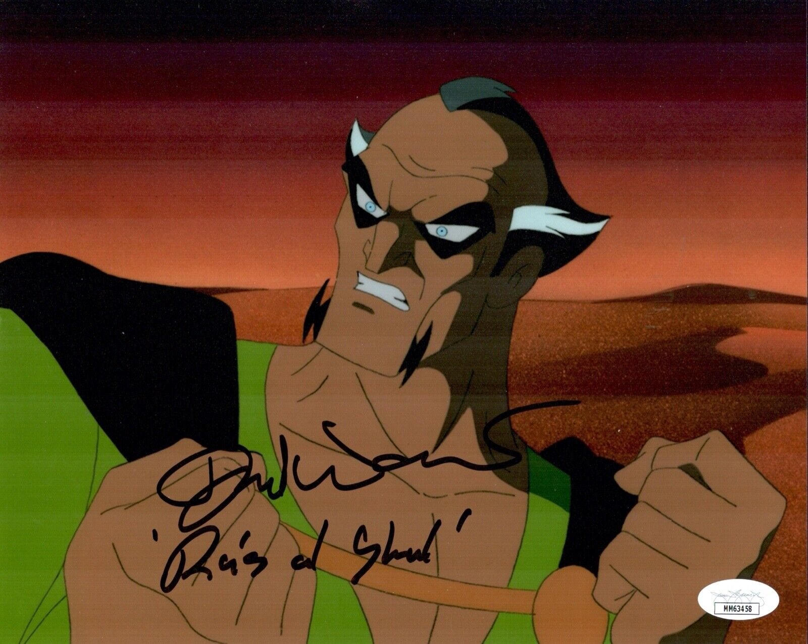 DAVID WARNER Signed Ra's Al Ghul BATMAN ANIMATED SERIES 8x10 Photo Poster painting JSA COA Cert