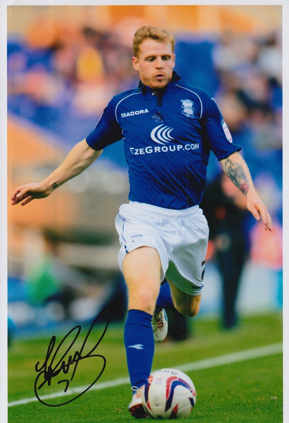 BIRMINGHAM CITY HAND SIGNED CHRIS BURKE 12X8 Photo Poster painting 1.