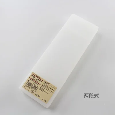 JOURNALSAY Japan MUJI 1pc  Simple Transparent Scrub pencil case