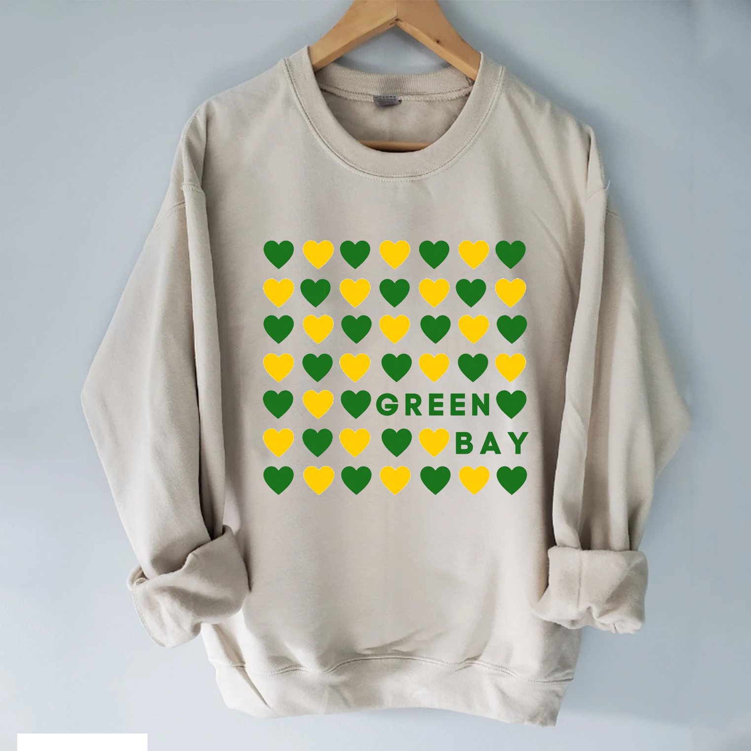 Heart Green Sweatshirt