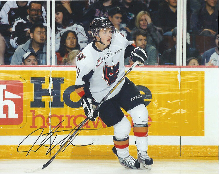 Calgary Hitmen Jake Virtanen Autographed Signed 8x10 Photo Poster painting COA B