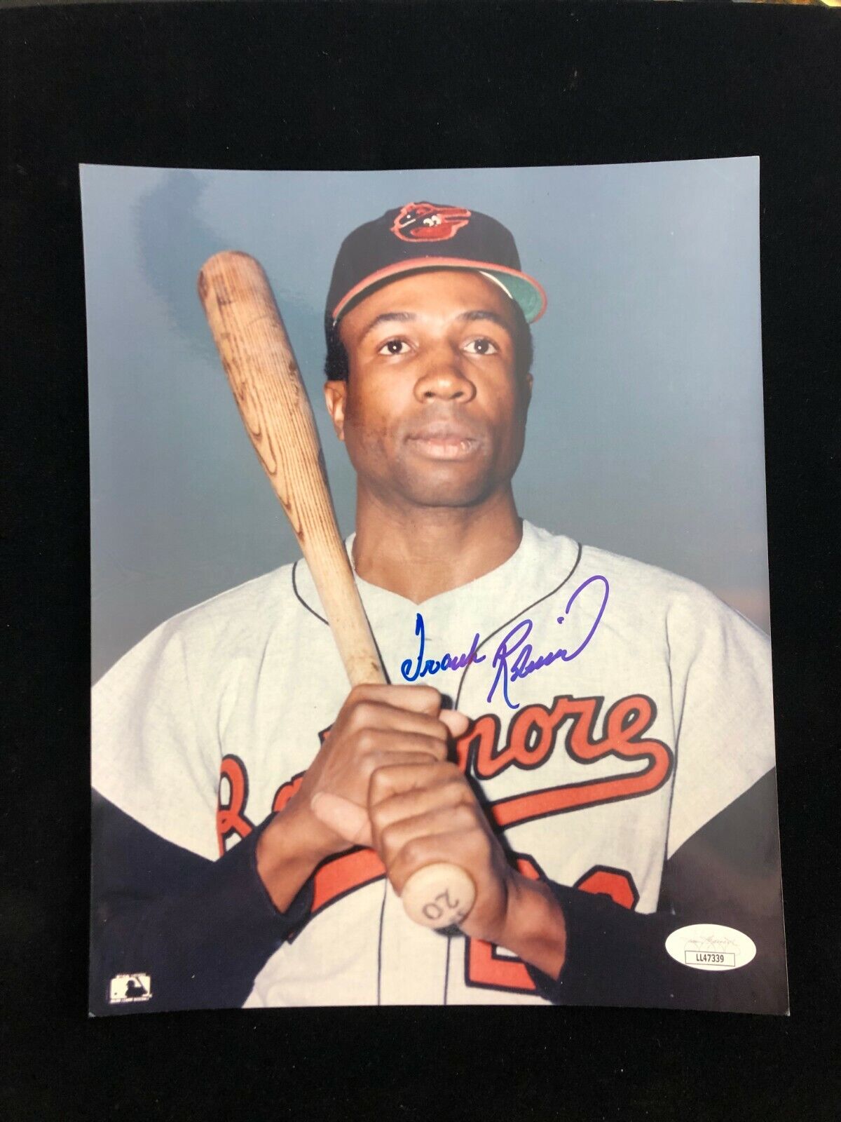 Frank Robinson Signed Autographed Photo Poster painting JSA - Baltimore Orioles HOF 1982