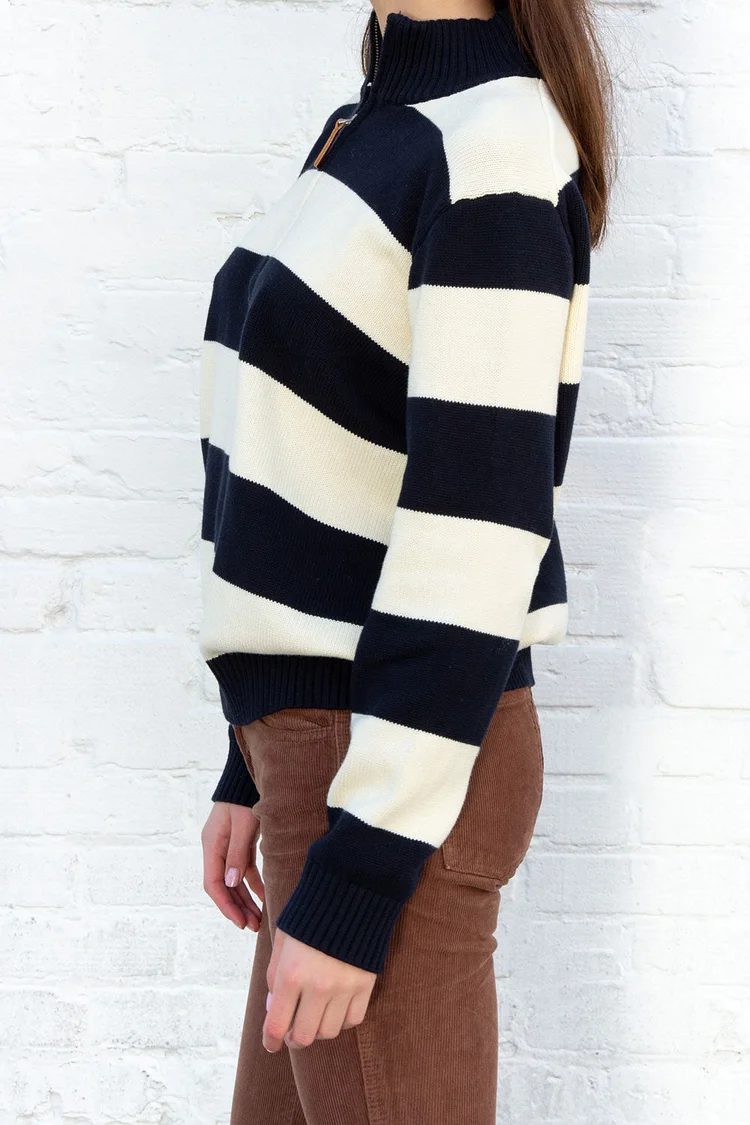 Aleah Cotton Stripe Sweater