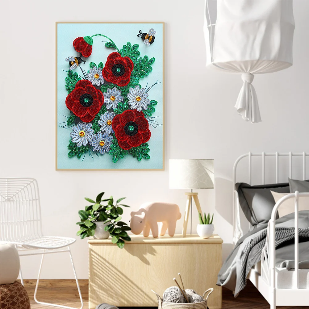 Diamond Painting - Special Shaped Drill - Flower(30*40cm)