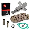 Cam Timing Chain and Tensioner w/Gasket Compatible with Yamaha Rhino 660 YXR660F Grizzly 660 2002-2008 5KM-12210-00-00