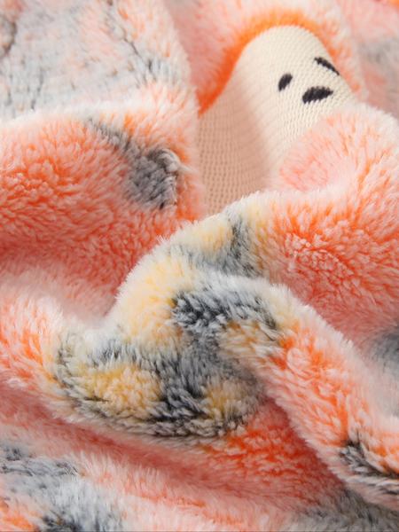 4 Counts/2 Set Women's Halloween Print Glow in The Dark Crop Tank Top & Elastic Waist Shorts Fluffy Pajamas, Casual Comfortable Loungewear for Women, Comfy Loungewear for Women, Women's Sleepwear for Fall, Fluffy Pajamas