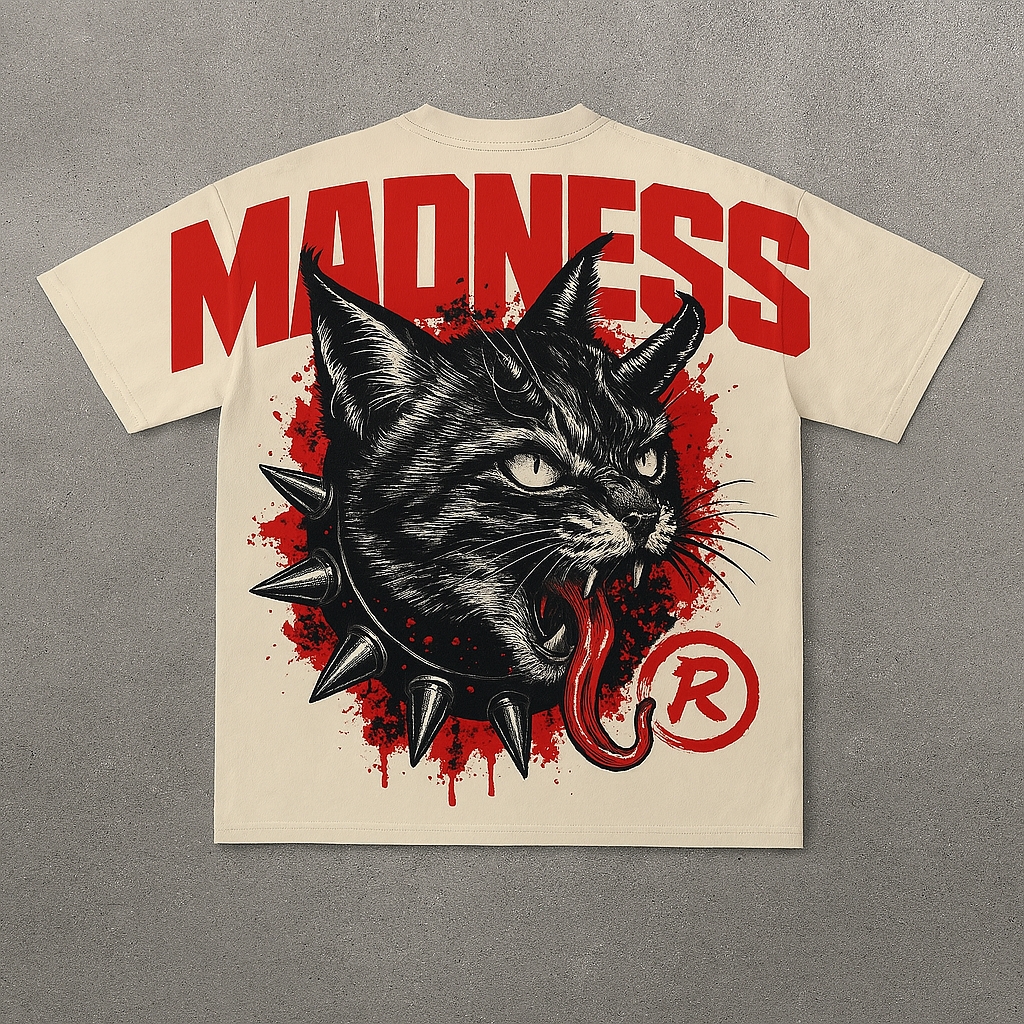 Satanic Print Short Sleeve T-shirt