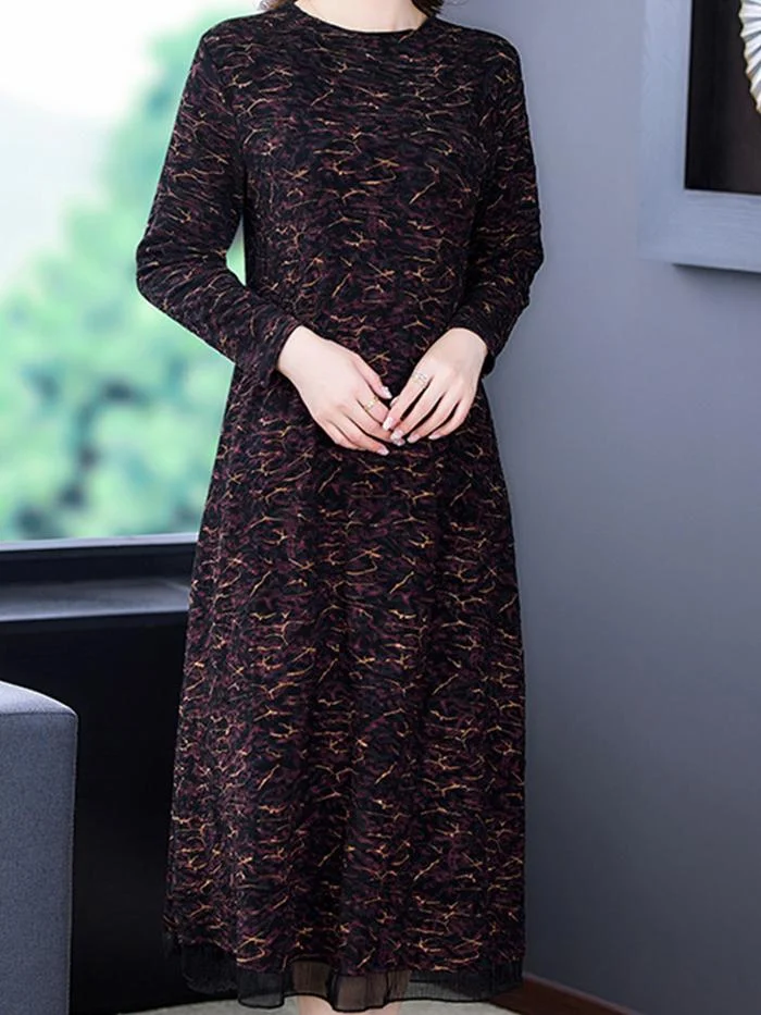 Fashionable Plus Size A-line Dress