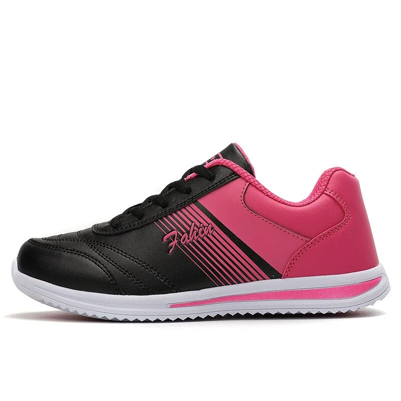 2020 Women Waterproof Golf Shoes Black Pink Sport Trainers for Golf Spikeless Sneakers Anti Slip Leather Walking Shoes for Girls