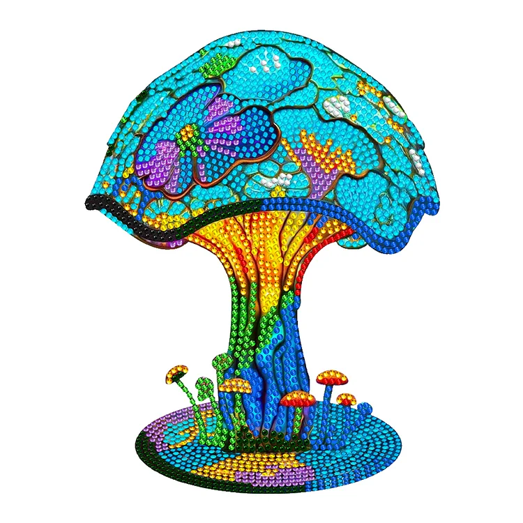 Mushroom Lamp - Ornaments - DIY Diamond Crafts