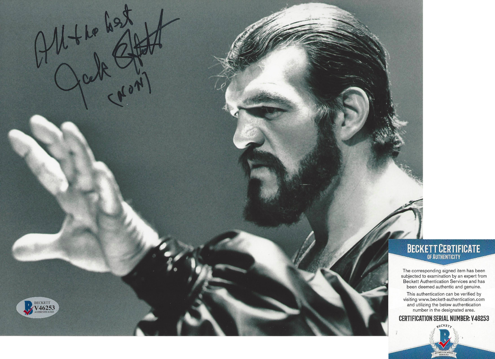 JACK O'HALLORAN SIGNED SUPERMAN II 'NON' 8x10 MOVIE Photo Poster painting 2 BECKETT COA BAS