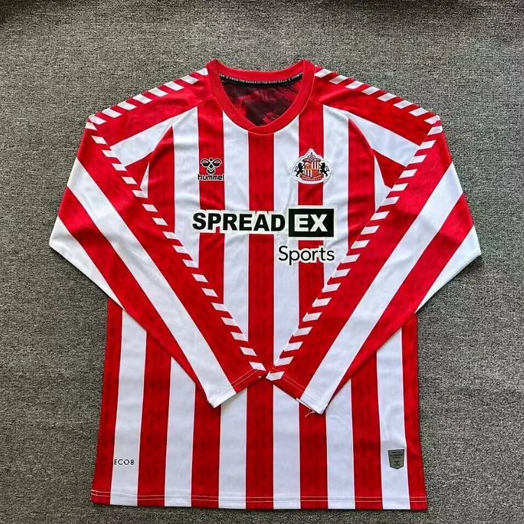 Player version 2024/2025 Sunderland Home Long Sleeve Jersey 1:1 Thai Quality
