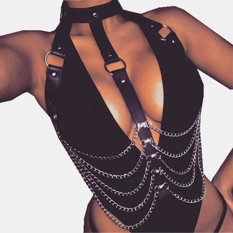 Hollow Out Chain Harness