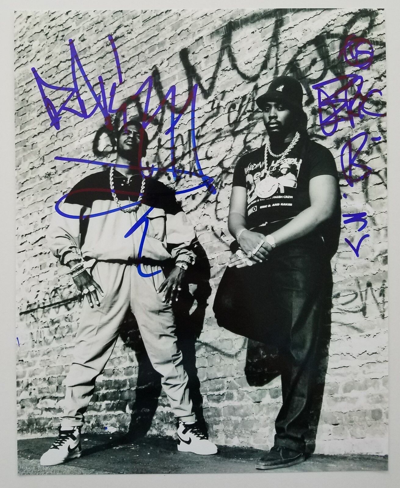 Eric B & Rakim Dual Signed 8x10 Photo Poster painting Hip Hop Rap LEGENDS Paid In Full RARE RAD