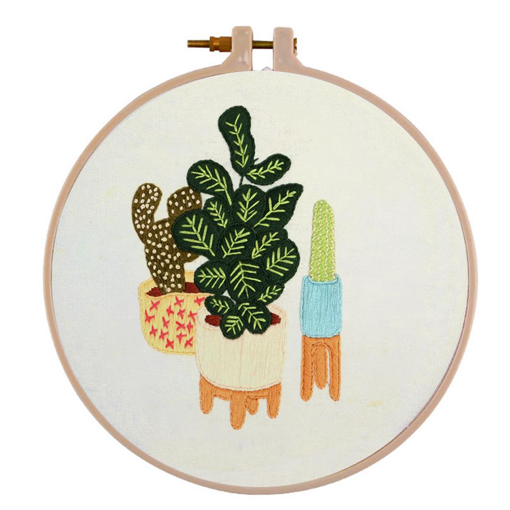 

30*30CM - Embroidery Cross Stitch - Cute Cactus, 501 Original
