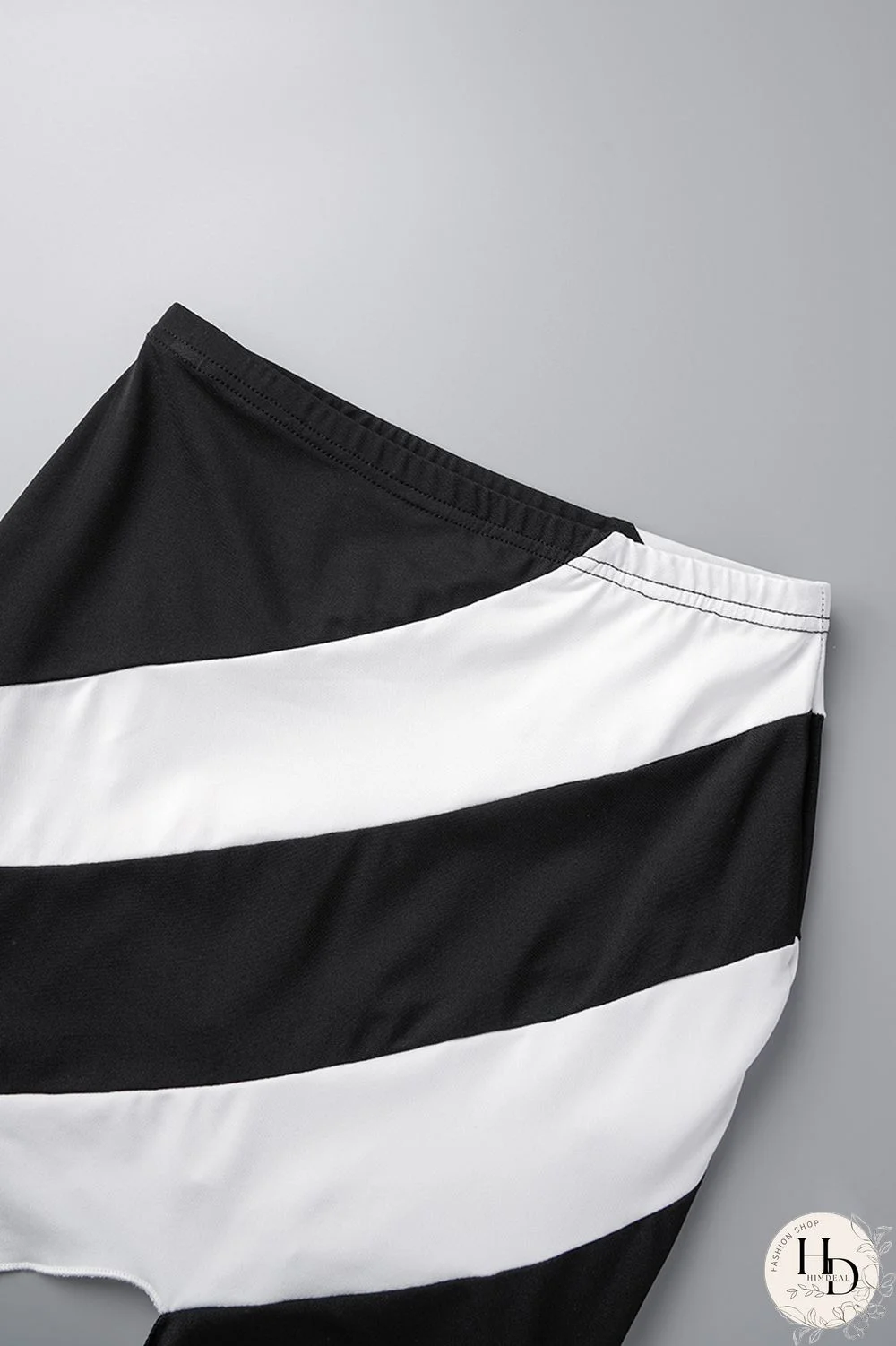 Black Sexy Patchwork Tassel Contrast Oblique Collar Sleeveless Two Pieces