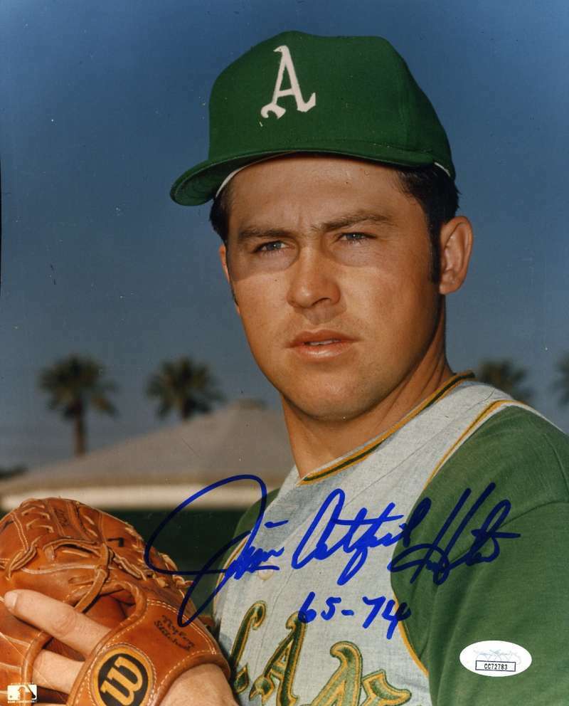 Jim Catfish Hunter JSA Coa Autograph Hand Signed 8x10 Photo Poster painting