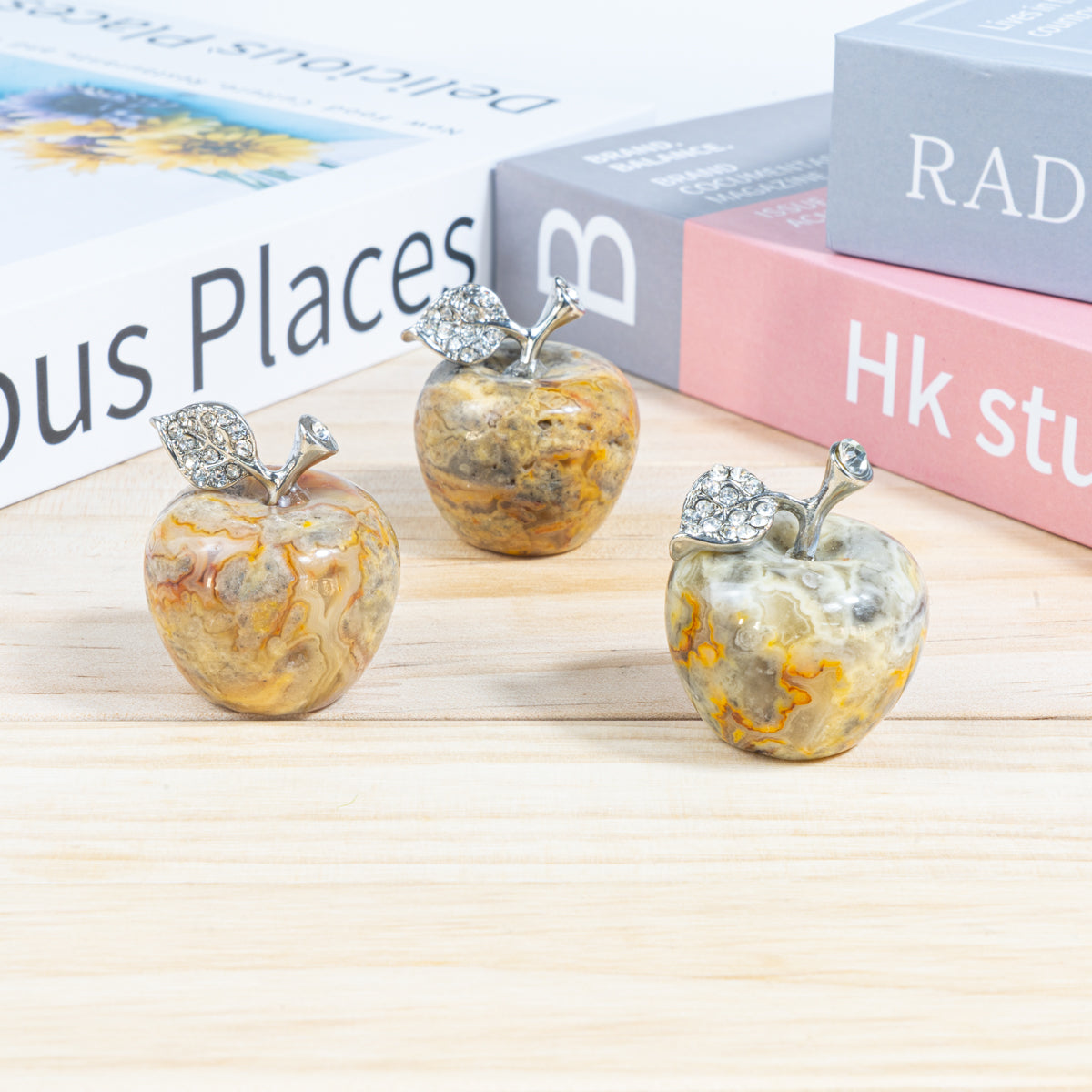 3cm Crazy Agate Apple 
