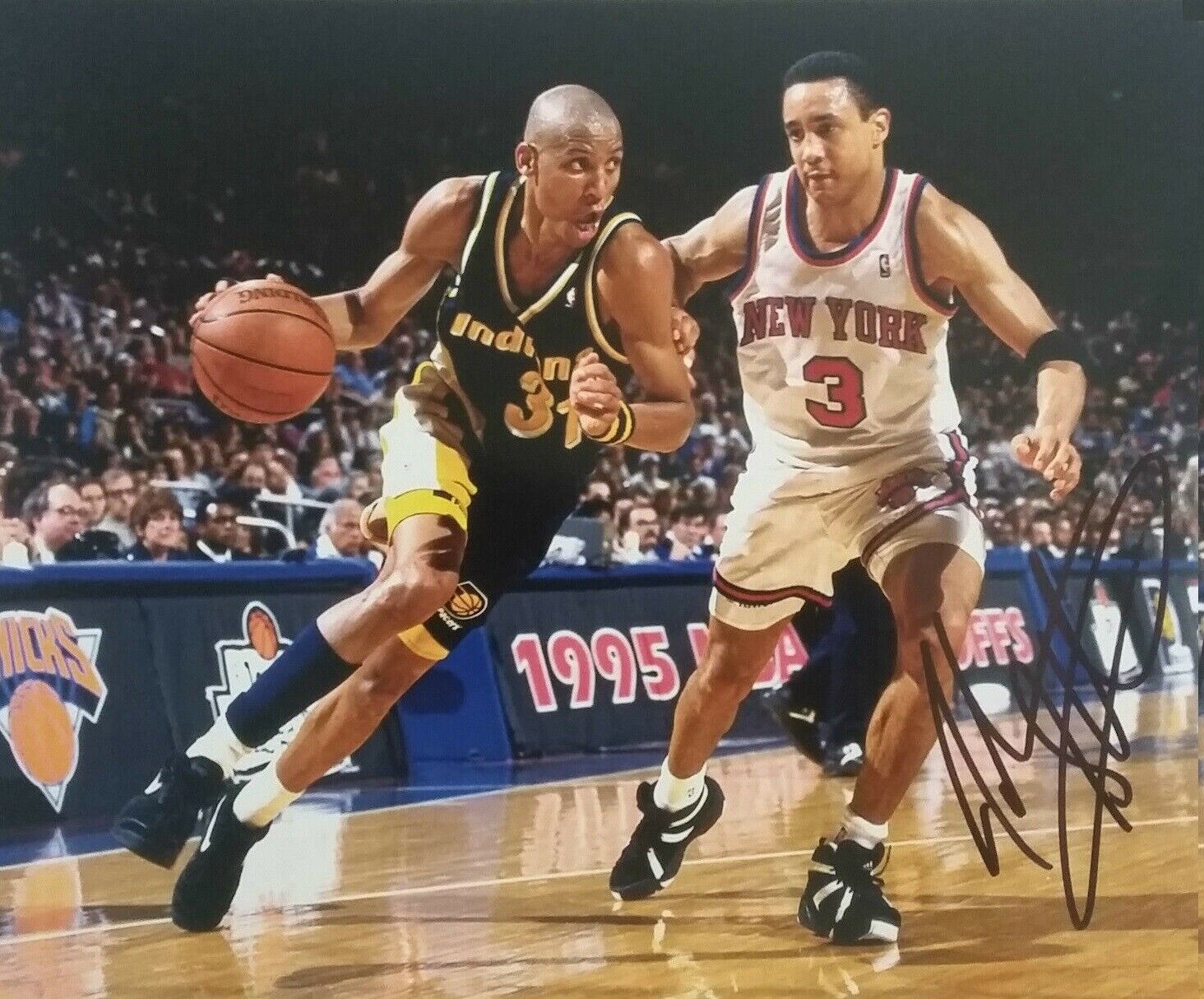 John Starks Autographed Signed 8x10 Photo Poster painting ( Knicks ) REPRINT