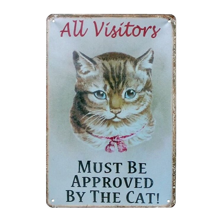 A Home Without Cat Is Just a House - Vintage Tin Signs/Wooden Signs - 7.9x11.8in & 11.8x15.7in