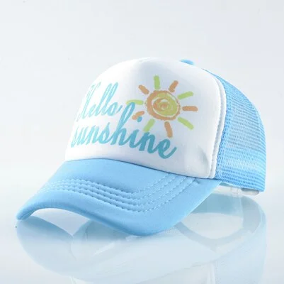 Summer Baseball Cap Kids Outdoor Breathable Mesh Sun Visor Hat Children Snapback Adjustable Bone Boys Girl Colorful Baseball Hat