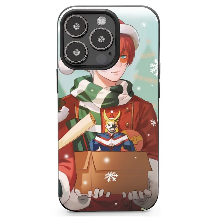 Christmas Shoto Todoroki Snow Anime My Hero Academia Phone Case Mobile Phone Shell IPhone 13 and iPhone14 Pro Max and IPhone 15 Plus Case - Heather Prints Shirts