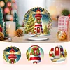 2D Flat Christmas Print DIY Diamond Painting Desktop Ornaments Kit Table Decor