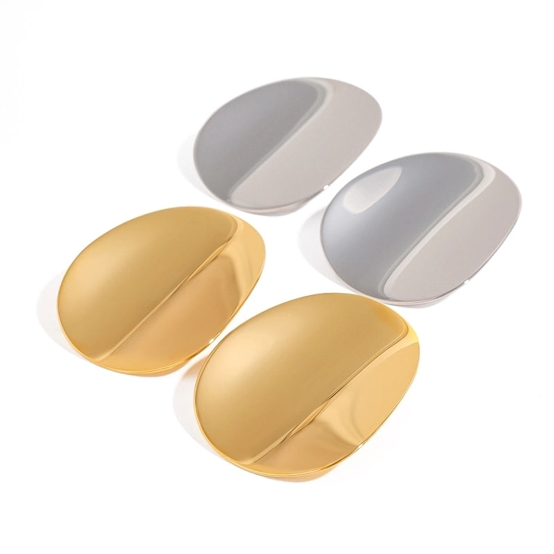 Minimalist Classic Style Solid Color 304 Stainless Steel Ear Studs