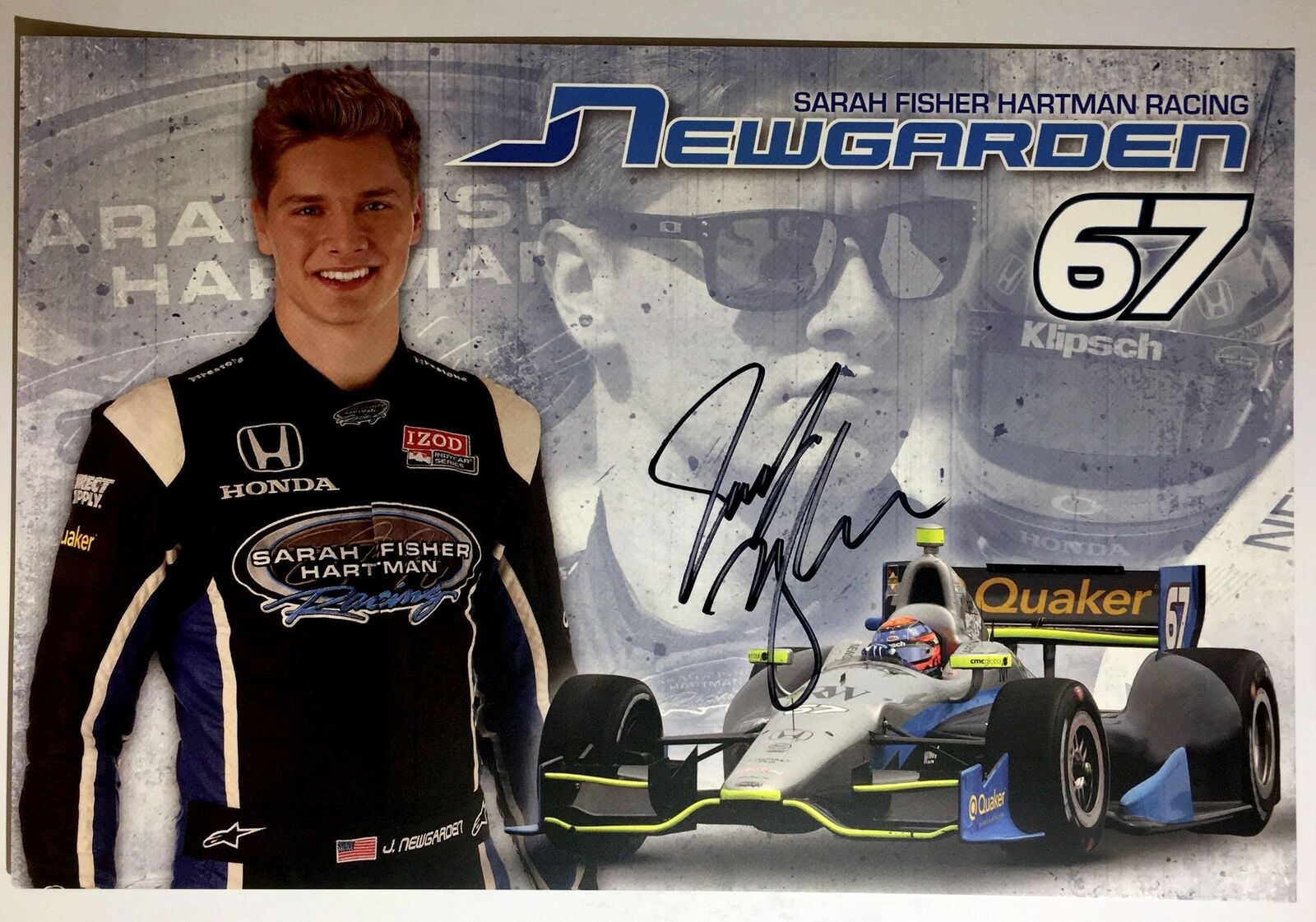 Josef Newgarden Signed 6x9 Photo Poster painting IndyCar Series Indianapolis 500 Fomula