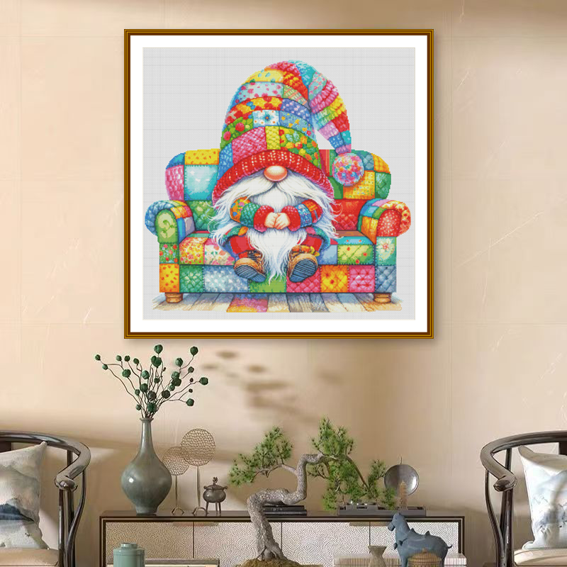1set DIY Printed Cross Stitch Kit [ZZ5299-sofa Dwarfs] Cross Stitch Kit Painting Fairy Cross Stitch