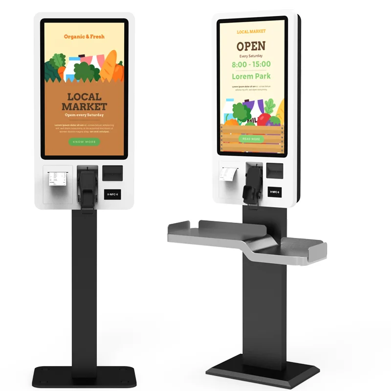 RFID Self Service Payment Checkout Machines Printing RFID Touch Screen Vending Ordering Library Supermarket Self Kiosk
