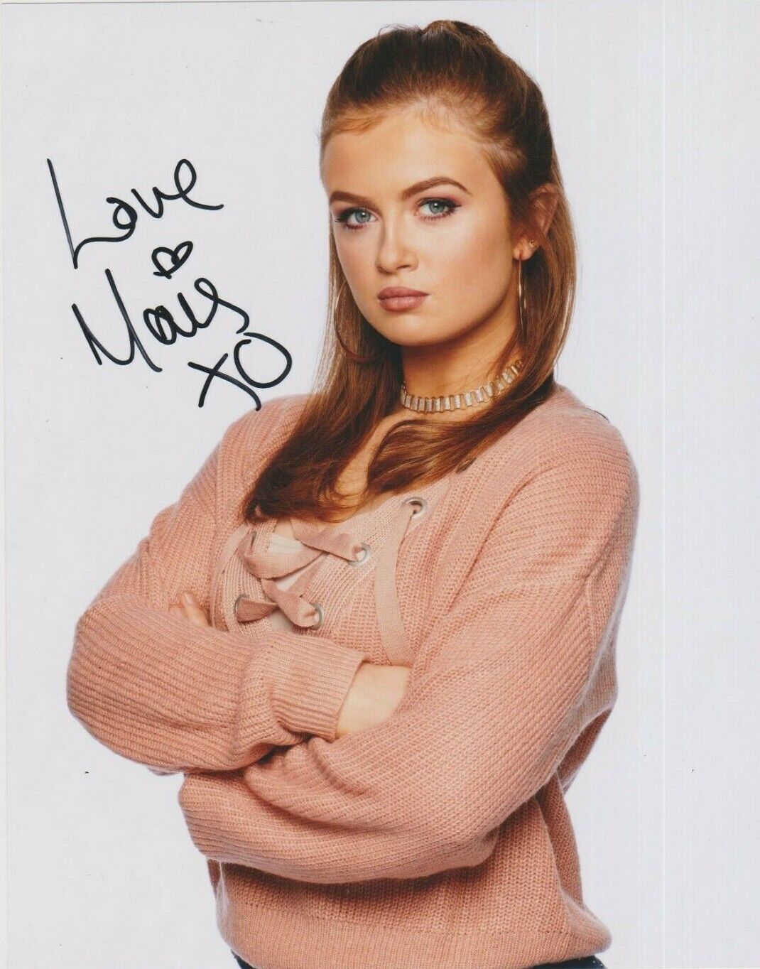 Maisie Smith **HAND SIGNED** 10x8 Photo Poster painting ~ Eastenders (Tiffany Butcher)