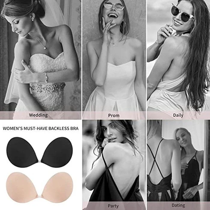 Adhesive invisible gathering bras （Choice of 87% of customers)