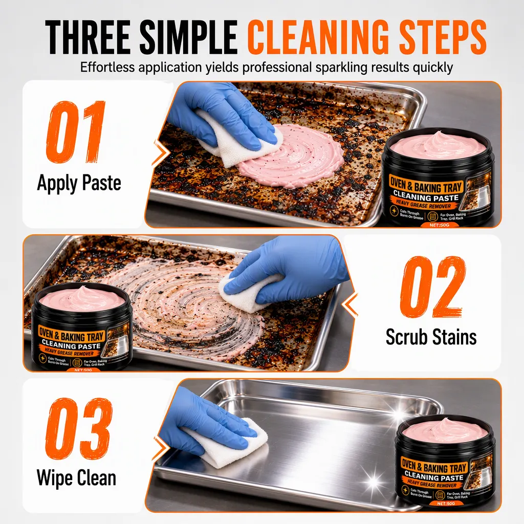 Three simple cleaning steps