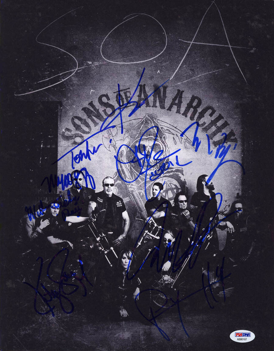 Sons of Anarchy CAST MULTI SIGNED 11x14 Photo Poster painting +9 FULL LETTER PSA/DNA AUTOGRAPHED